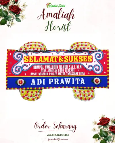 Karangan Bunga Ucapan Selamat di Suwakan
