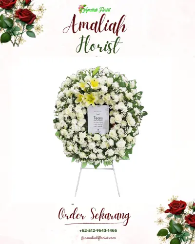 Krans Bunga Duka Cita di Suwakan